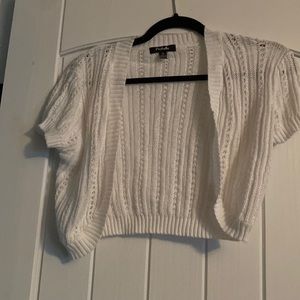 NWOT white sweater shrug